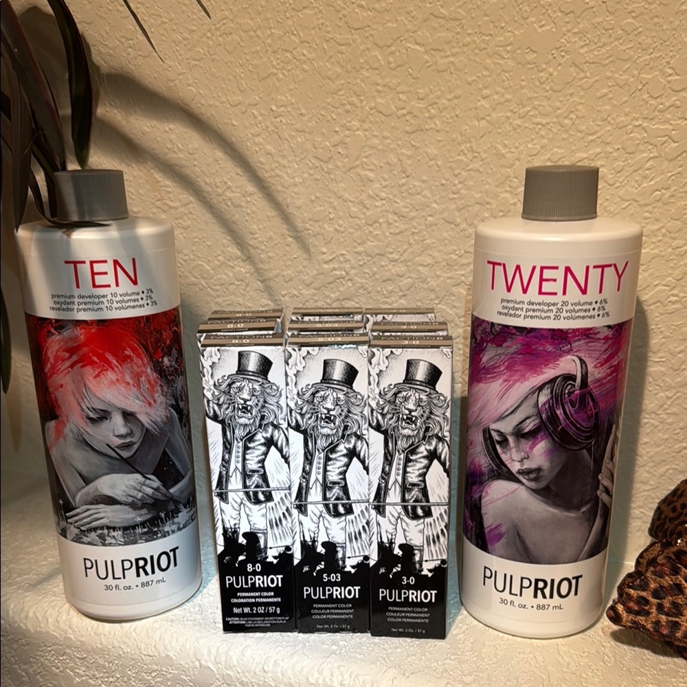 Pulp Riot Hair Color Faction 8 (8-0, 5-03, 3-0) 10 & 20 volume 30 fl oz